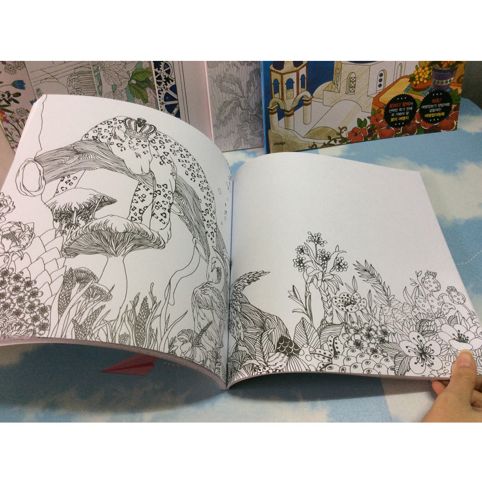 Secret Garden Painting and Coloring Book