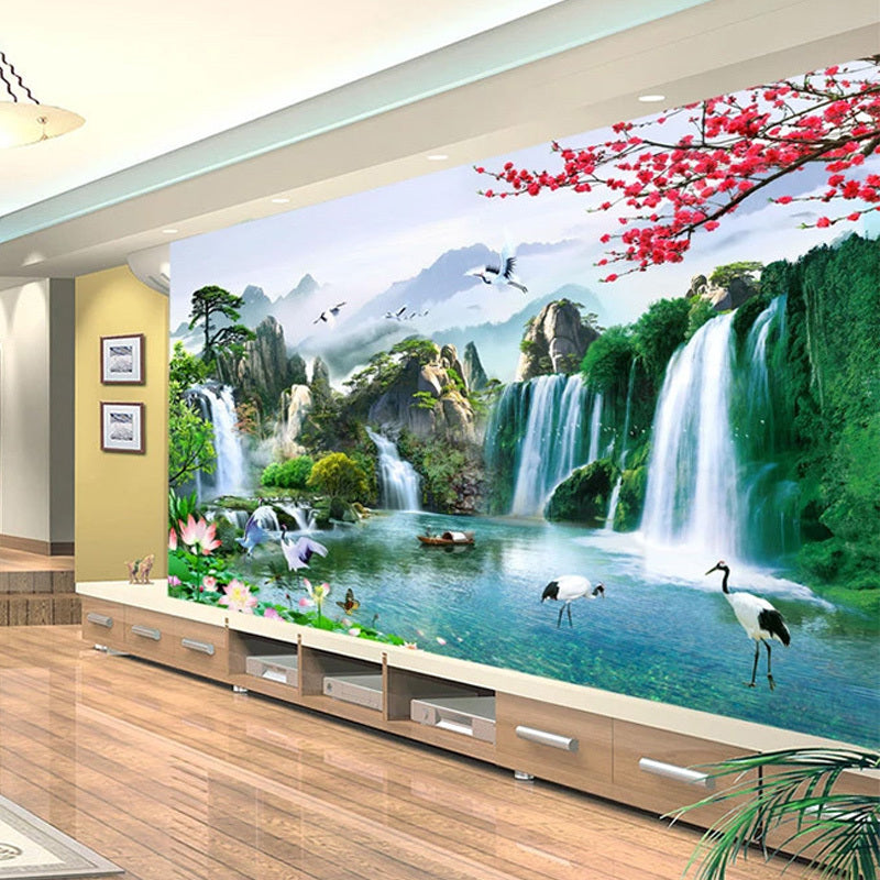 3d Three-dimensional Large Wallpaper Mural Living Room TV Background Wall