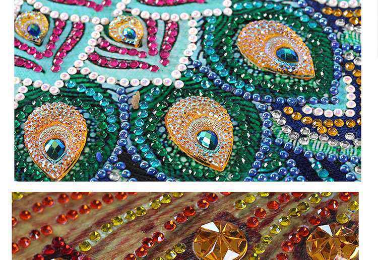 Peacock girl diamond painting