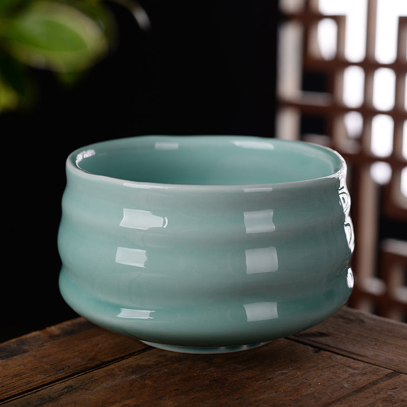 Handmade tea cup flowing glaze tea set