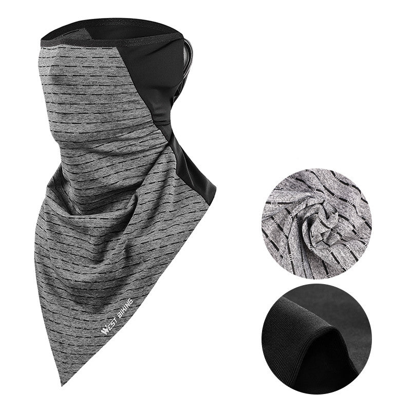 Male Summer Cycling Face Towel And Ice Silk Mask