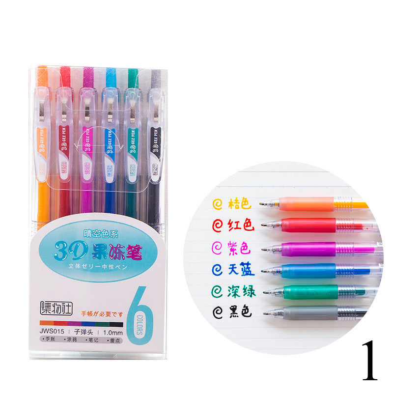 Piece Set of 3D Jelly Pen Painting Pen Set