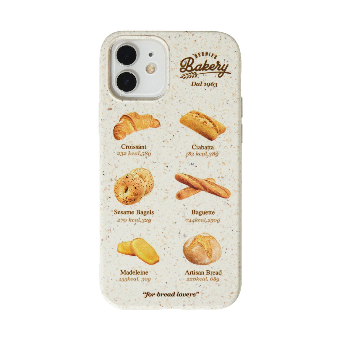 Coque de téléphone portable biodégradable Croissant