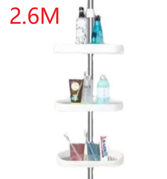 Bathroom Storage Rack Punch Free Telescoping