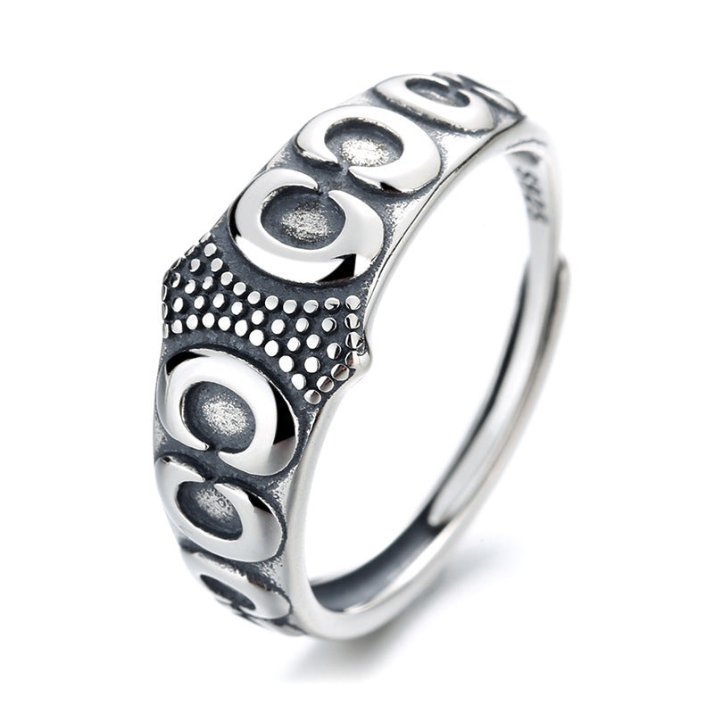 Bague d'index créative en argent thaïlandais, style Hip Hop Punk