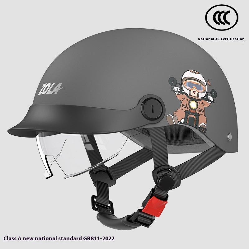 Electric Bicycle Helmet Men's And Women's Summer Sun Protection Lightweight