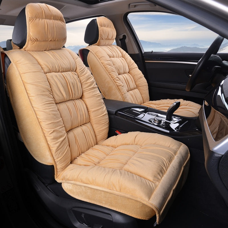 Winter Short Plush Car Seat Cushion All-inclusive
