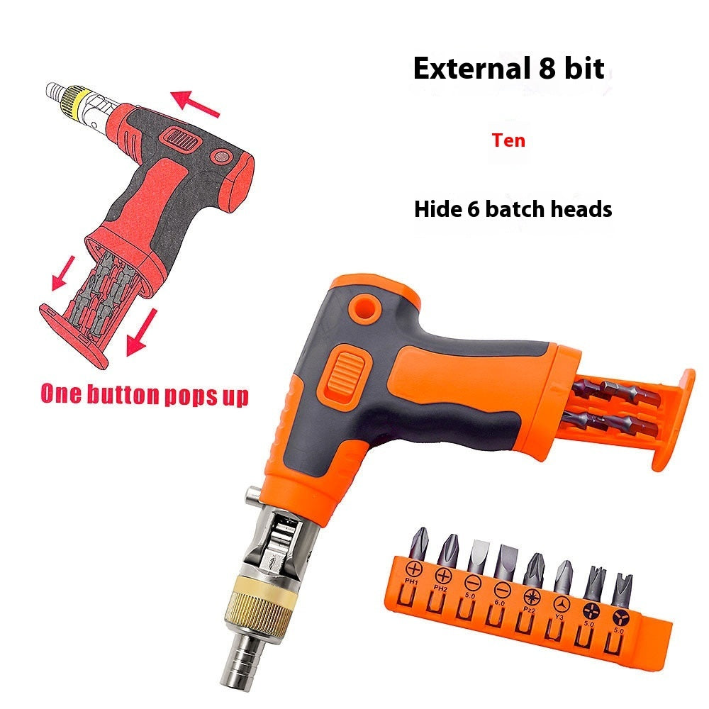 Household Ratchet Wrench Multifunctional Special-shaped Auto Repair Screwdriver Set Suit