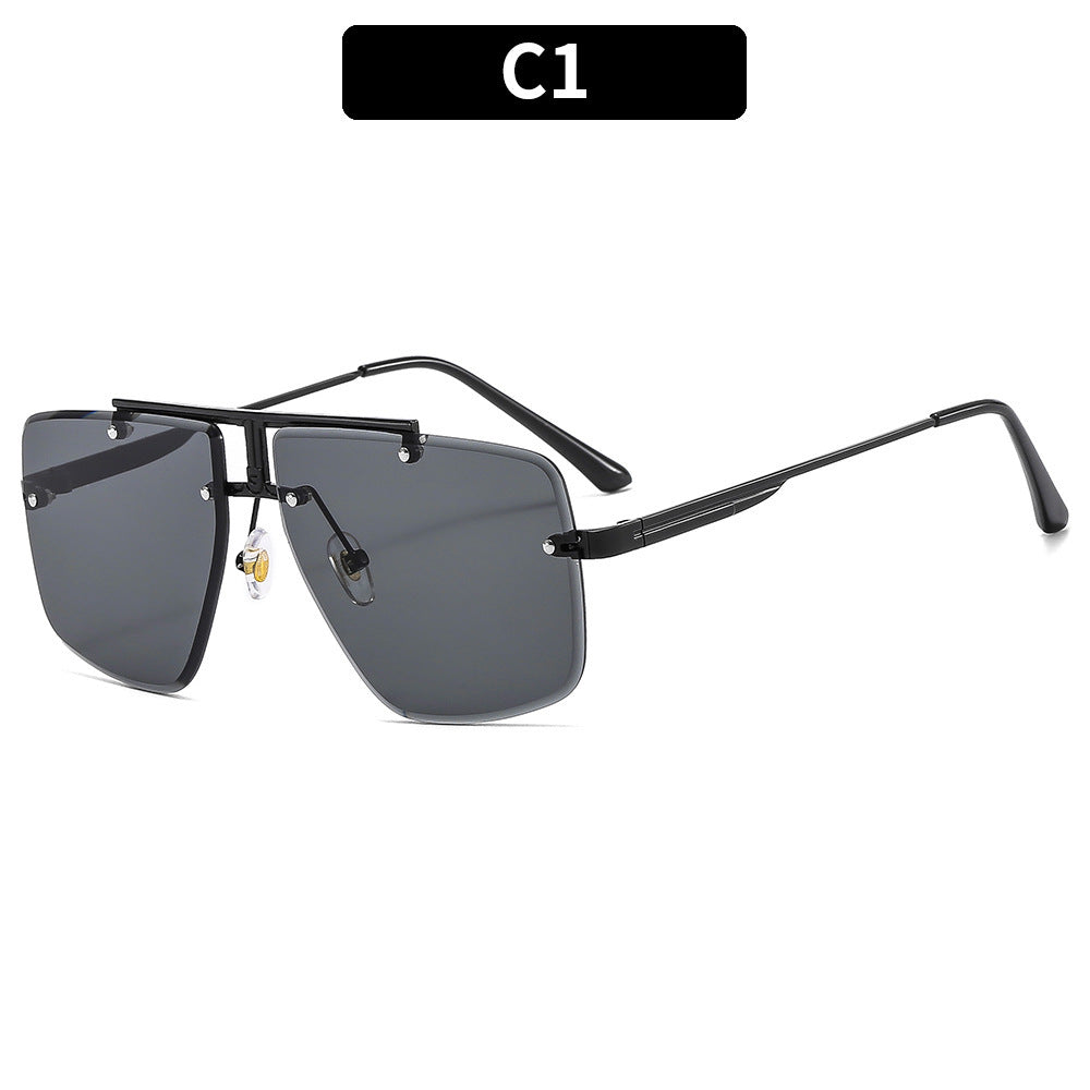 Lunettes de soleil rétro carrées pour hommes