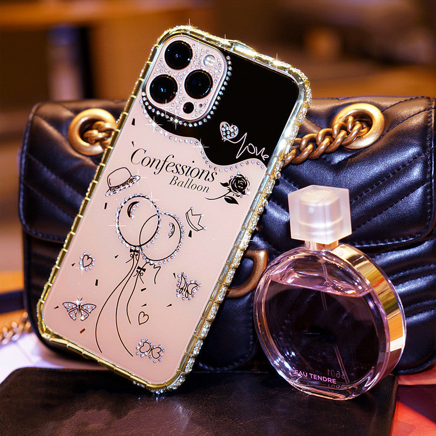 Fashion Diamond Metal Frame Phone Case
