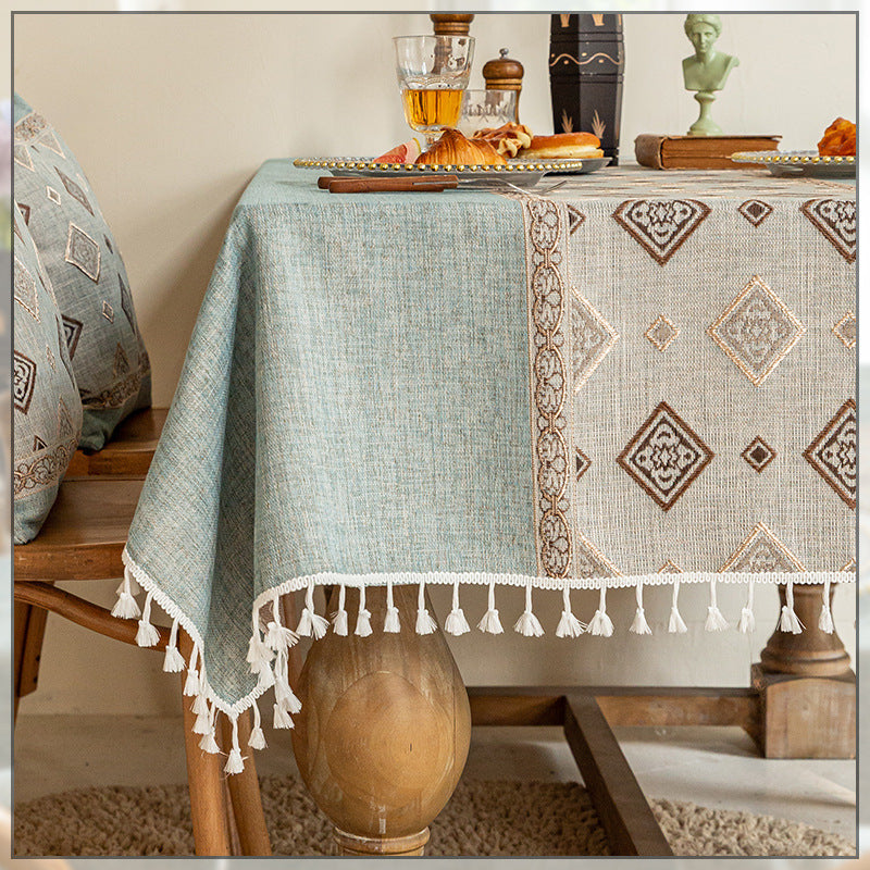 Cotton And Linen New Chinese Tea Table Cloth Cover Cloth Table Cloth Feeling Fabric