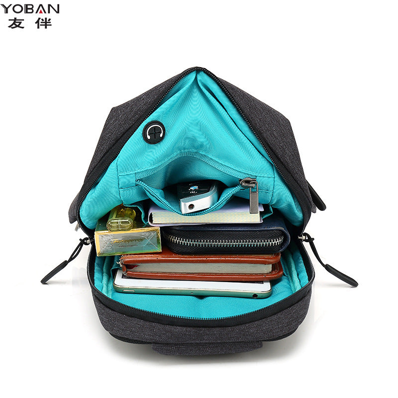 Simple leisure, single shoulder, slant, slant, waterproofing, Oxford cloth slung bag