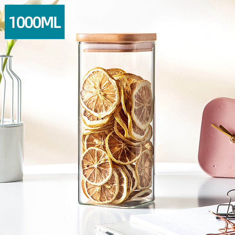 Glass Storage Jar Sealed Tea Dried Fruit