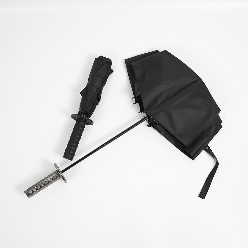 New Creative Three Fold Automatic Samurai Umbrella