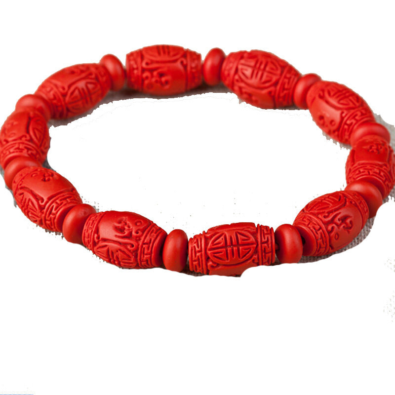 Women's Fashion Personality Cinnabar Bracelet Multi-circle