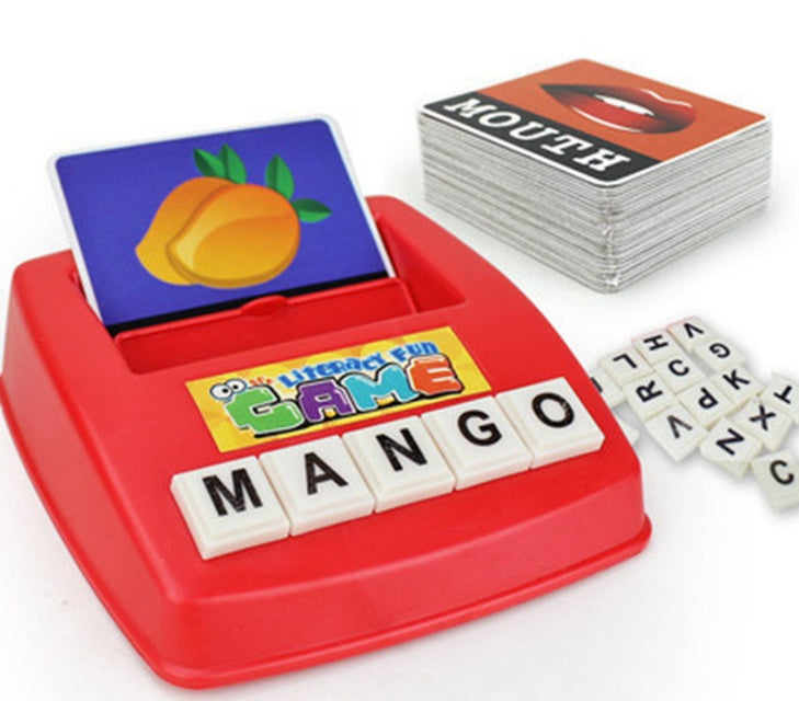 Machine à cartes alphabet anglais, jouets éducatifs pour enfants, outils pédagogiques, apprentissage du pinyin, mots anglais, plateau d'alphabétisation par l'image