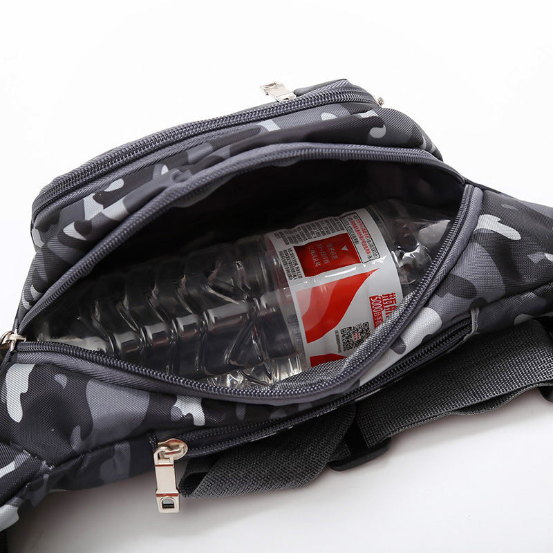 Leisure Sports Men's Waist Bag Outdoor Oxford Cloth Tide And Oxford Cloth Waterproof Multifunctional Waist Bag Wholesale