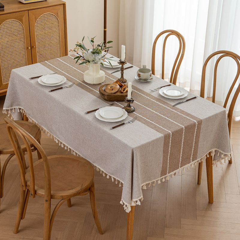 Anti-splash Table Cloth Non-slip Wear-resistant Rectangular Table Cloth