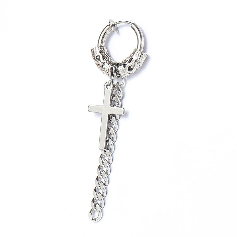 Trendy male earrings dark street earrings
