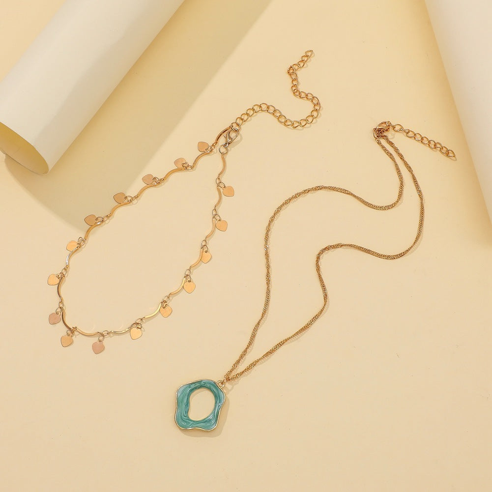 Japanese And Korean Love Niche Light Luxury Decoration Clavicle Necklace