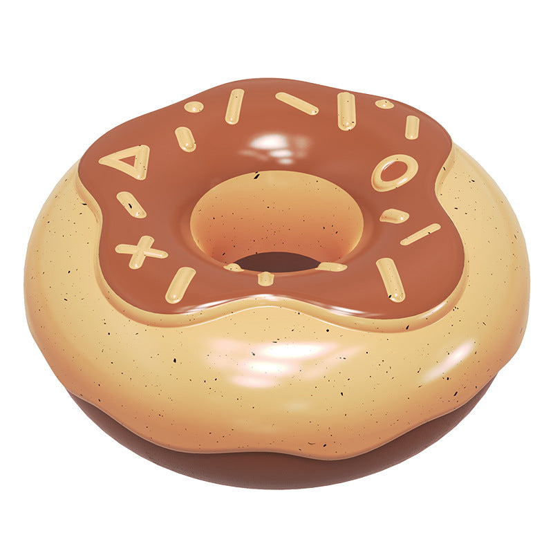 Molar Teeth Cleaning Sound Donut Dog Toy