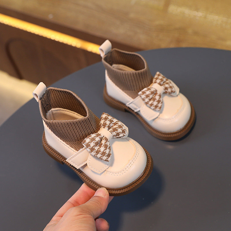 Baby Pumps Soft Bottom Toddler Shoes Women's Little Children's Leather Shoes