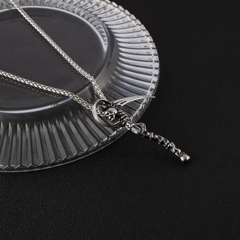 Men's Vintage Death God Titanium Steel Pendant Necklace
