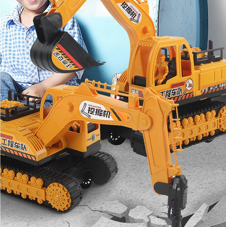 Excavator toy hook inertial engineering vehicle