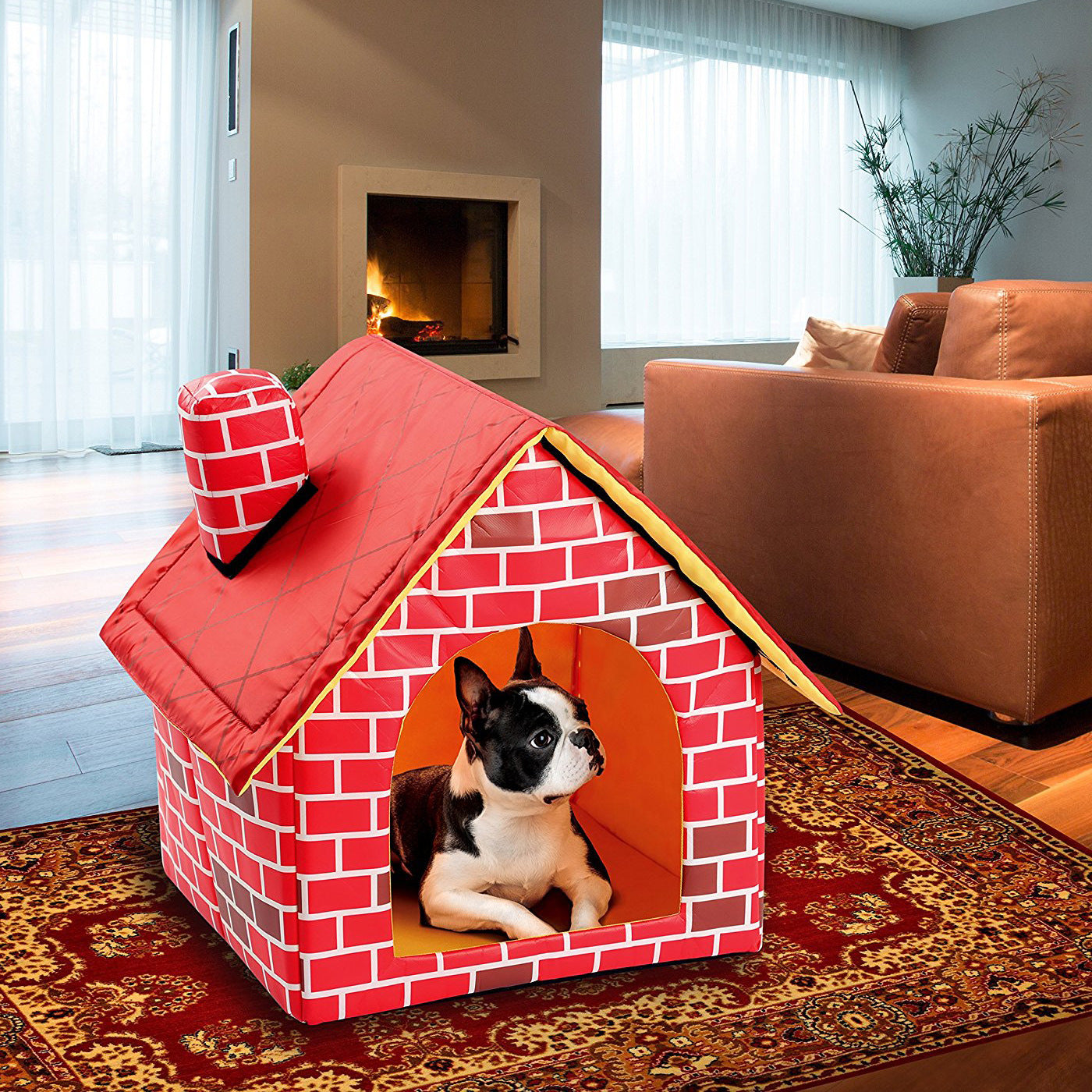 Fournitures pour animaux de compagnie Litière pour chat Villa Cheminée Fournitures pour animaux de compagnie