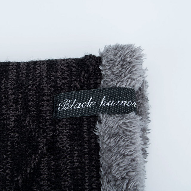 Knitted woolen cap to keep warm in winter