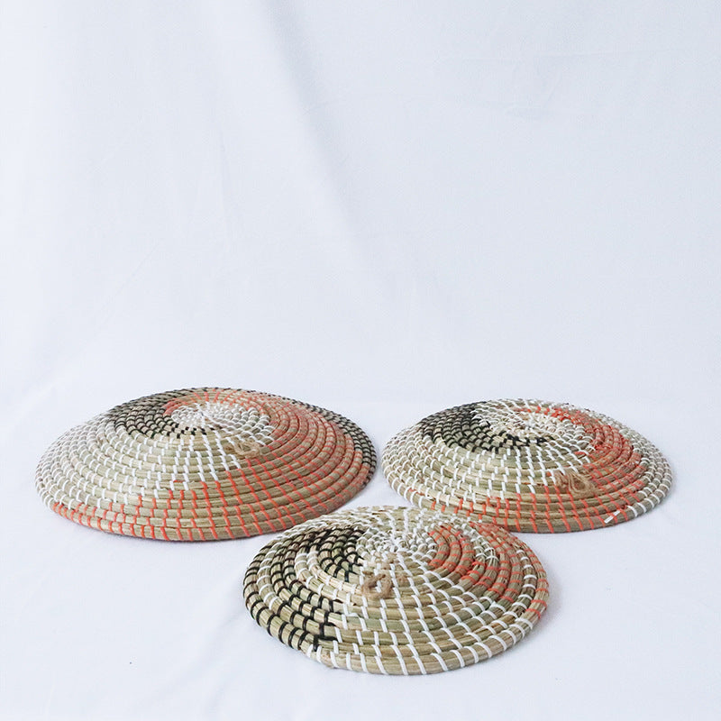 Straw Decorative Plate Hanging European Ornaments