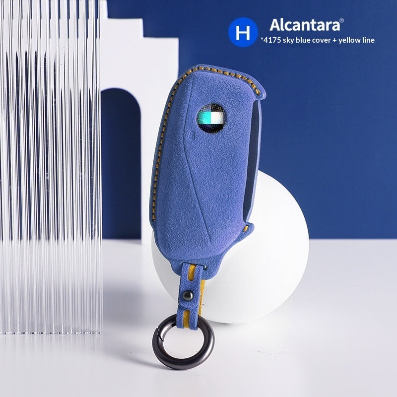 Car suede three-dimensional key bag