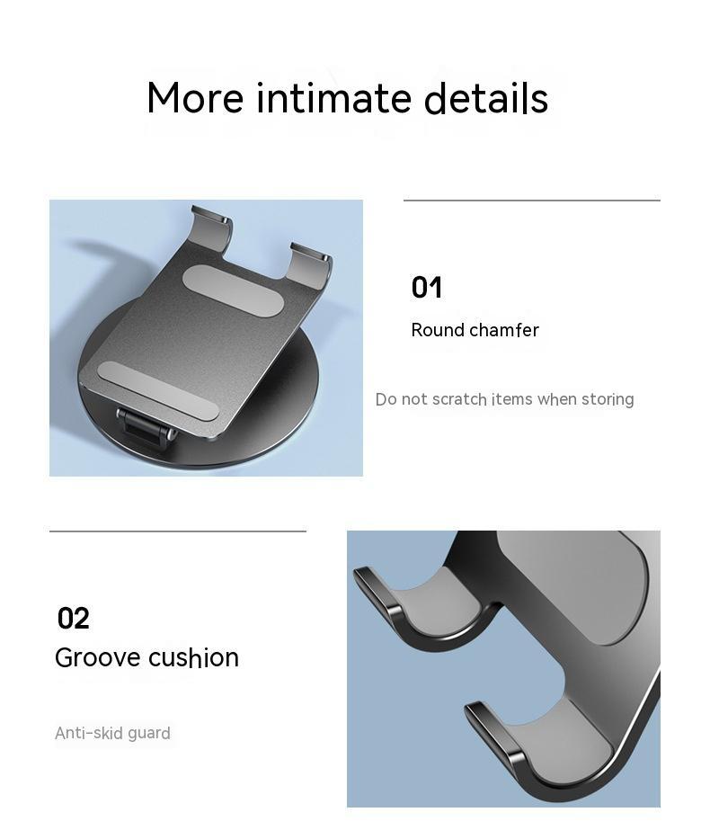 Mobile Phone Tablet Aluminum Alloy Rotating Adjustable Multifunction Bracket