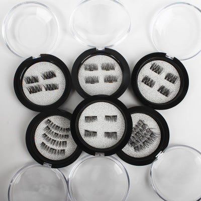 Faux cils magnétiques 3D, aimant simple, aimant double, personnalisables, livraison rapide de cils magnétiques sans aimant.