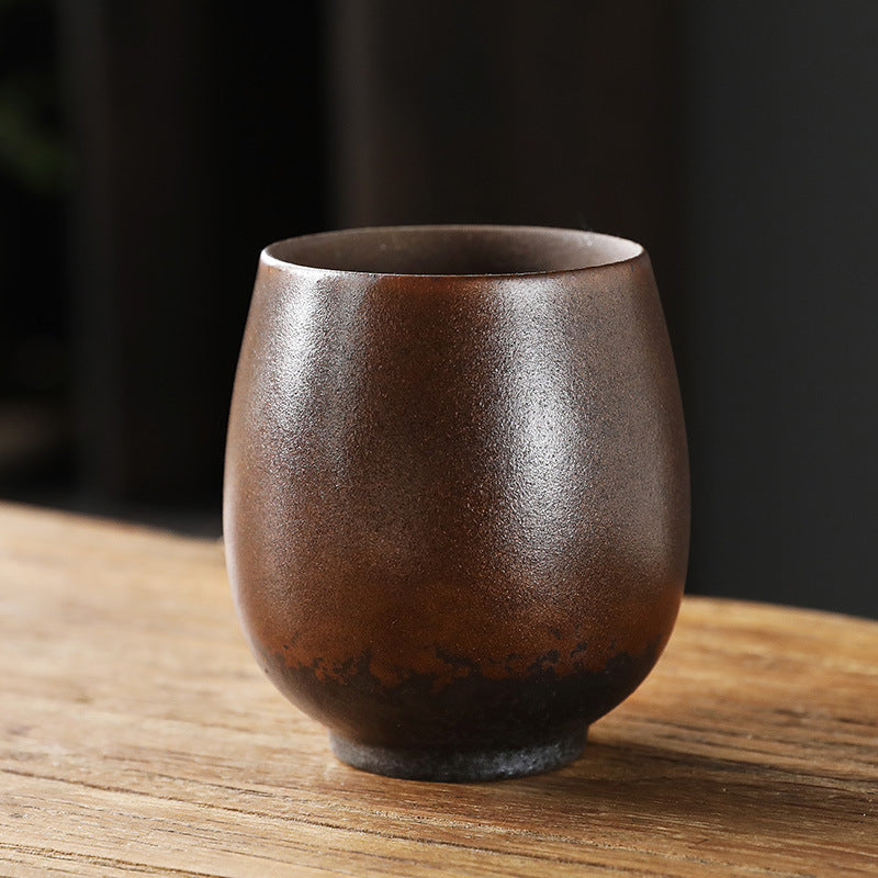 Simple Style Retro Domestic Ceramic Fambe Tea Cup