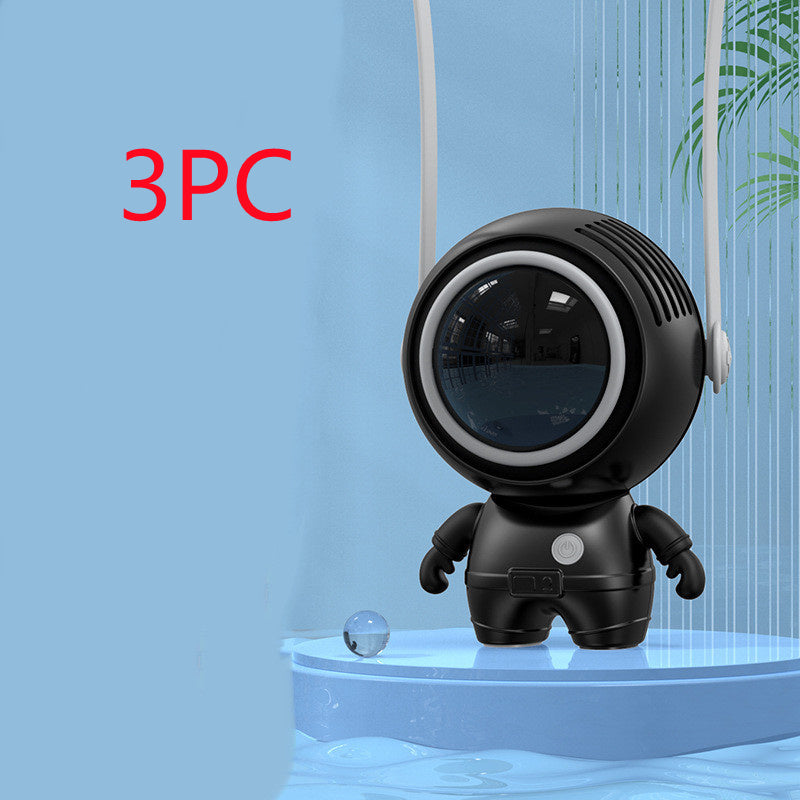 Personal Neck Fans USB Rechargeable Astronaut Small Fan Handheld Hanging Neck Creative Bladeless Mini Fan Easy To Use