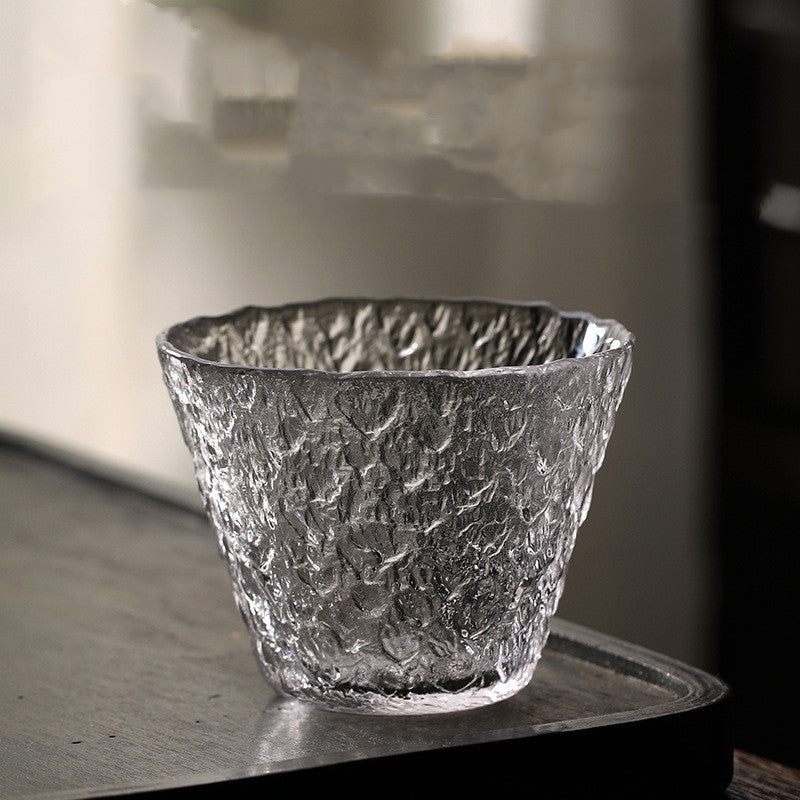 Glass Hammered Japanese Kung Fu Tea Cup