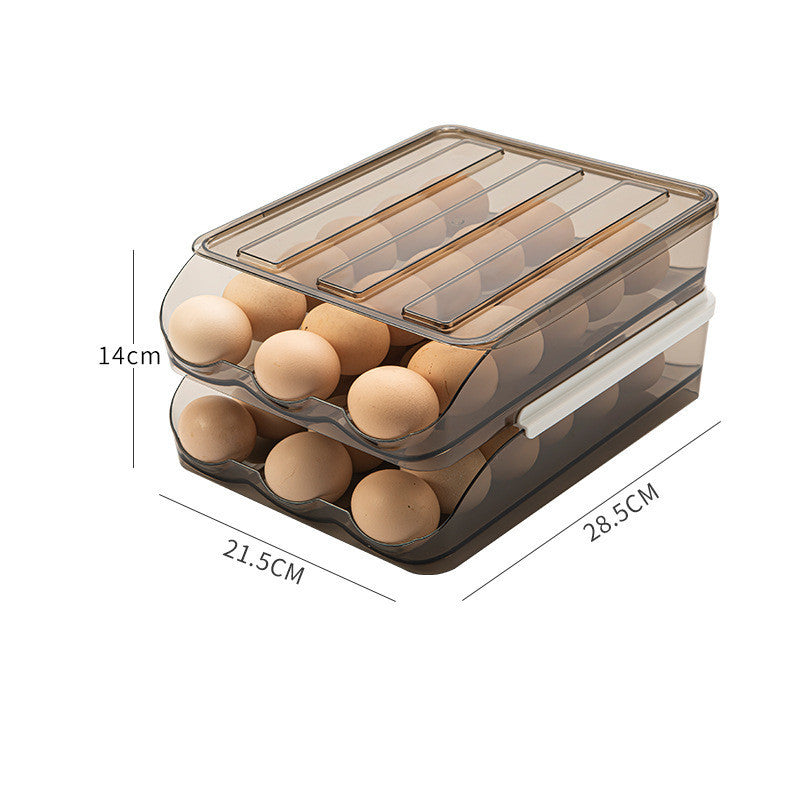 Creative Self-rolling Egg Box Refrigerator Drawer