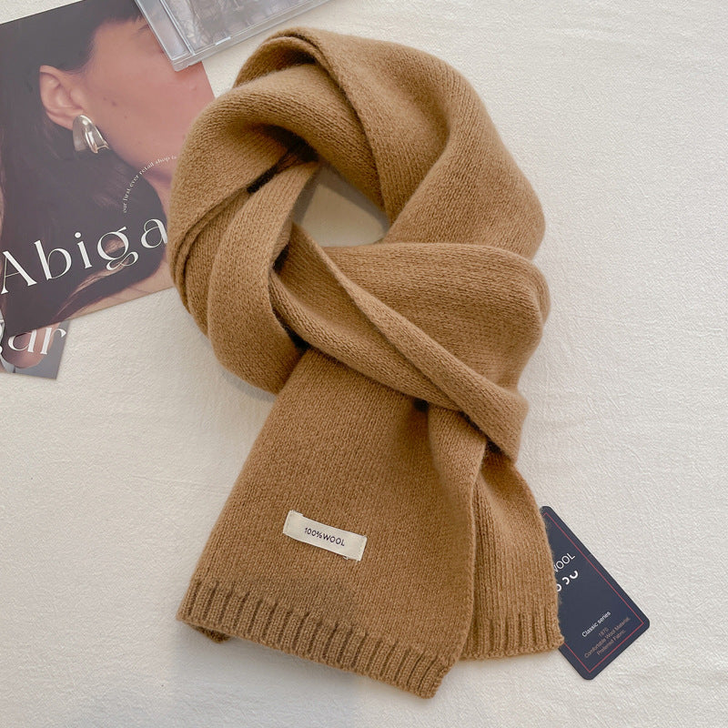 Women's Pure Wool Scarf Winter High Sense