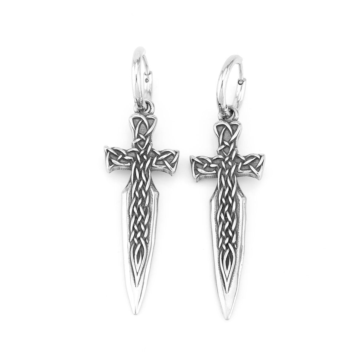 Stainless Steel Earrings Retro Fashion Gothic Sword Earrings