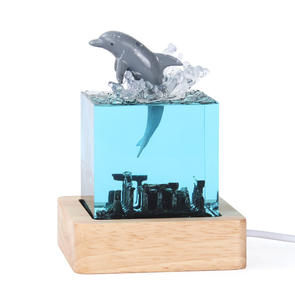 Handmade Marine Whale Resin Decorations
