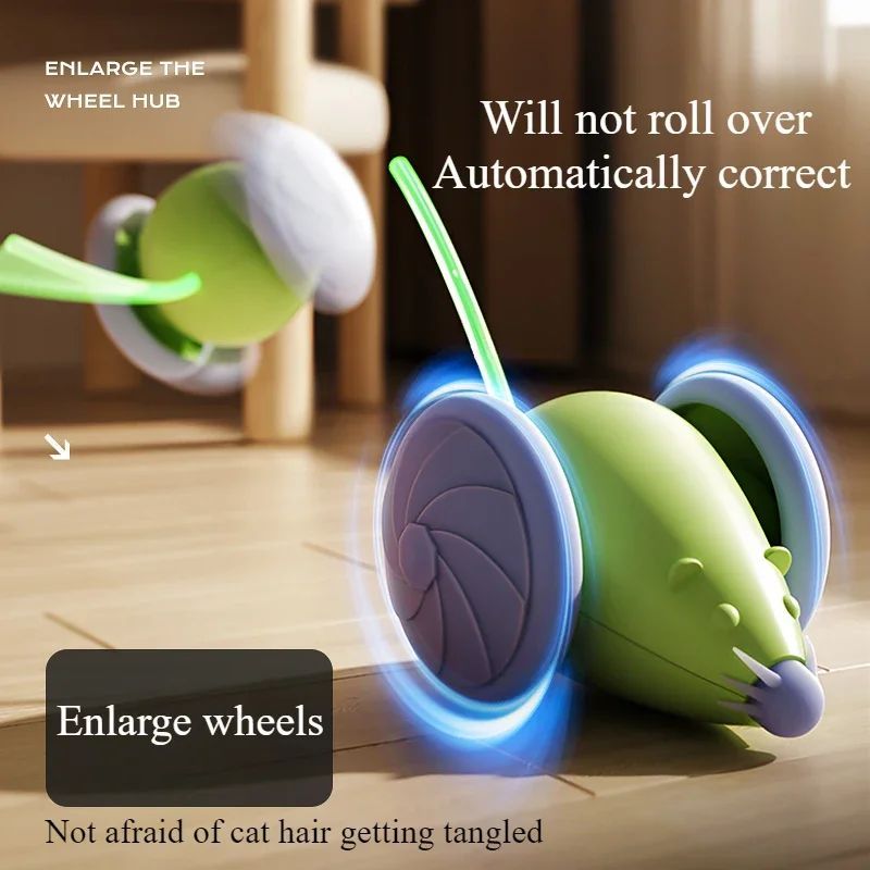 Cat Toys Interactive Electric Mouse Cat Toy Automatic Cat Teasing Stick Pet Supplies