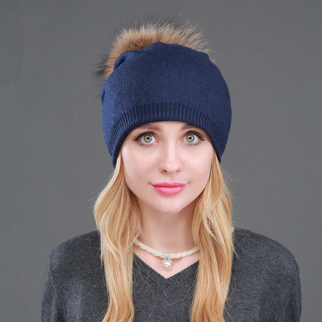 Autumn And Winter Women's Knitted Wool Hat