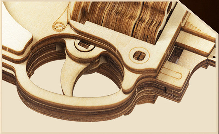 DIY Pistol Shotgun Wooden 3d Puzzle Toy