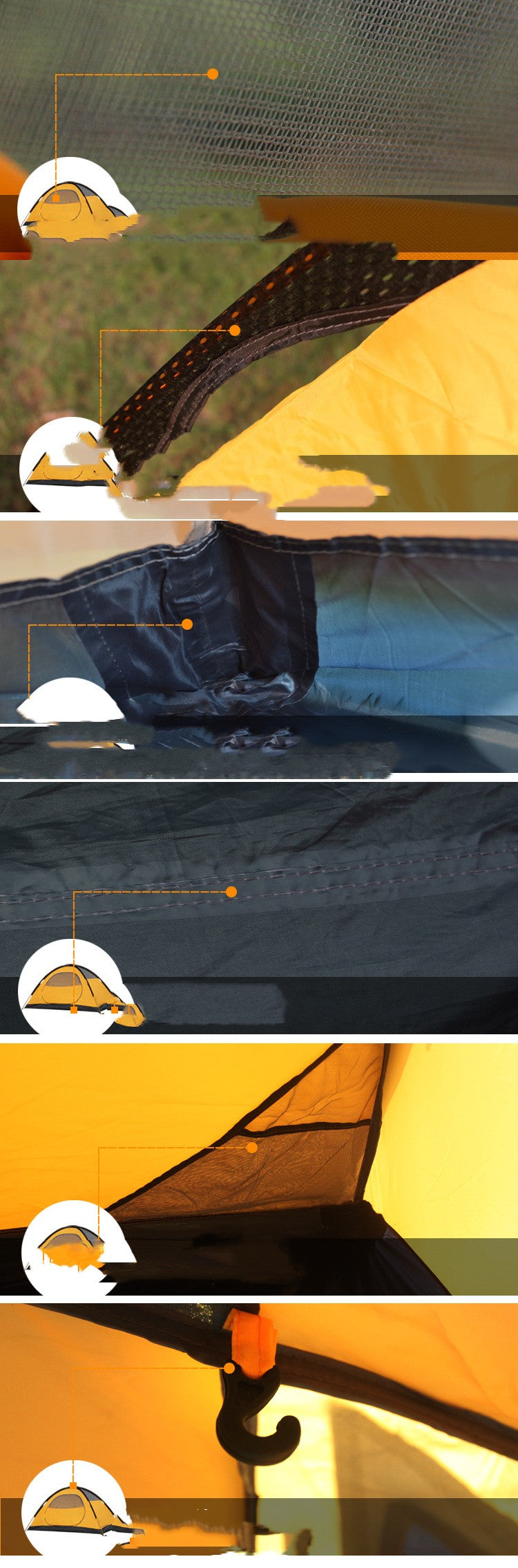 Four Seasons Rainproof Double-layer Snow Skirt Professional Tent