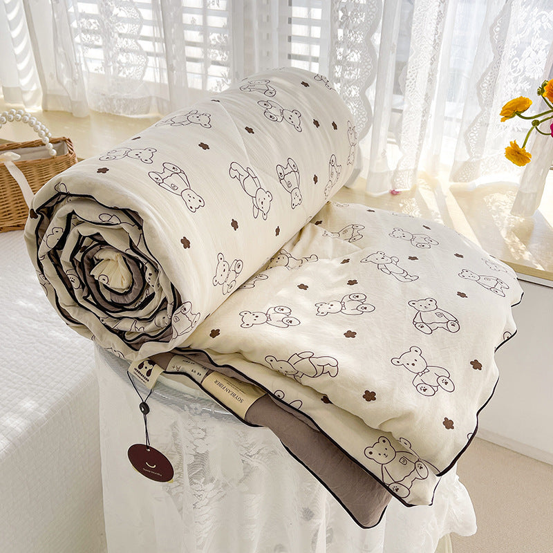 Class A Double-layer Yarn Soybean Quilt Four Seasons