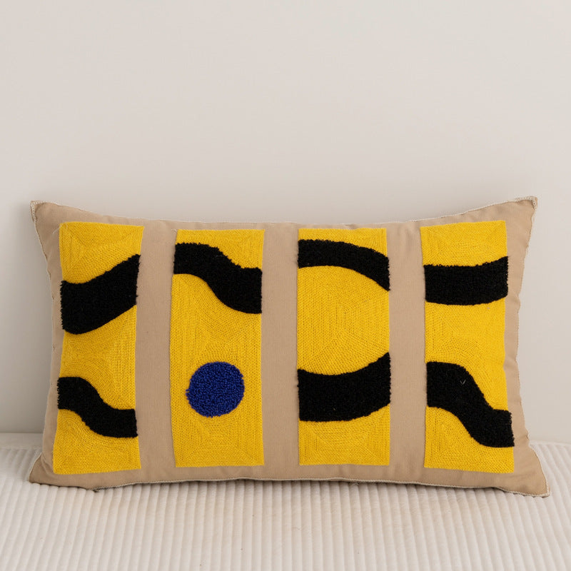Cotton Living Room Sofa Pillow Abstract Pillowcase