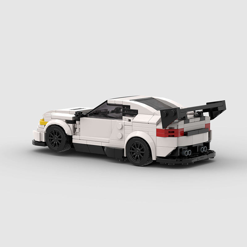 Running Car Building Block Small Particle MOC Puzzle Technology DIY Toy