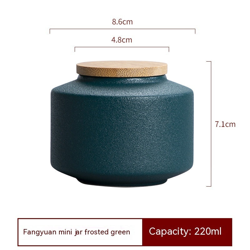 Pot Household Sealed Jar Porcelain Tea Storage Tank