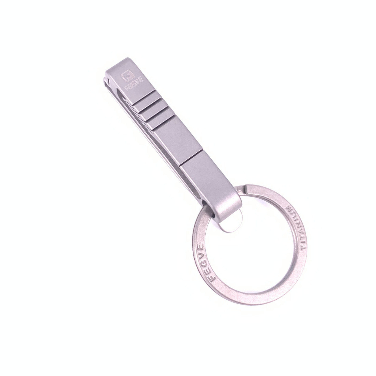 Titanium Alloy Leather Buckle Model A Keychain Gift Key